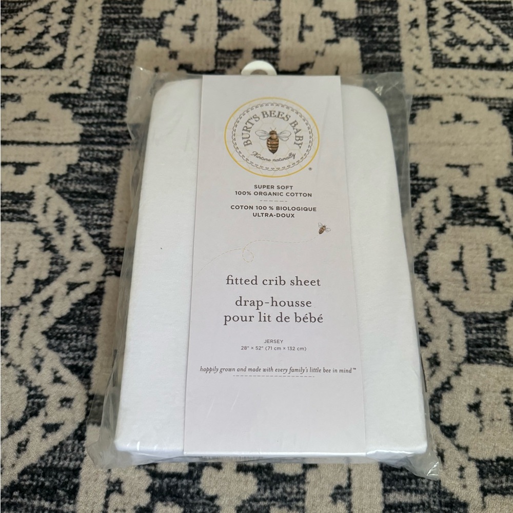 Burt’s Bees Baby | Fitted Crib Sheet | 100% Organic Cotton | Jersey